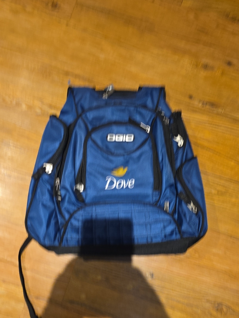 Blue Backpack - Spacious Multi-Pocket Travel Bag